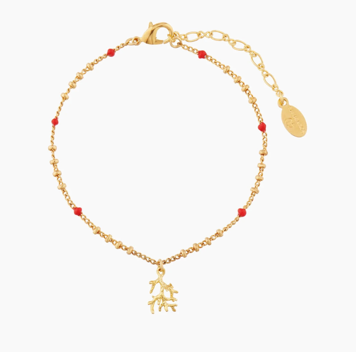 CORAL CHARMS BRACELET