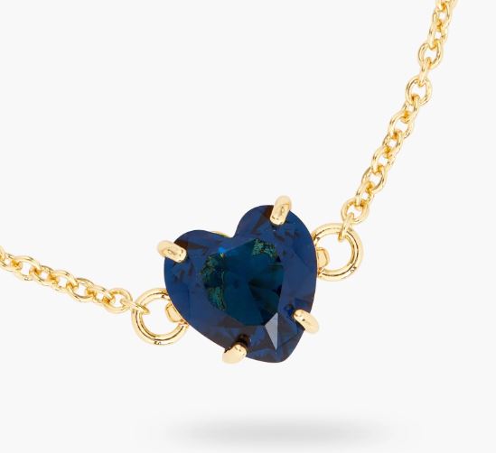 OCEAN BLUE DIAMANTINE HEART STONE FINE BRACELET