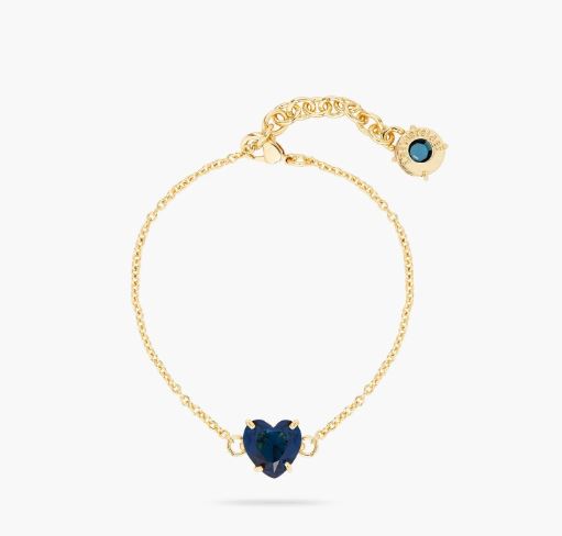 OCEAN BLUE DIAMANTINE HEART STONE FINE BRACELET