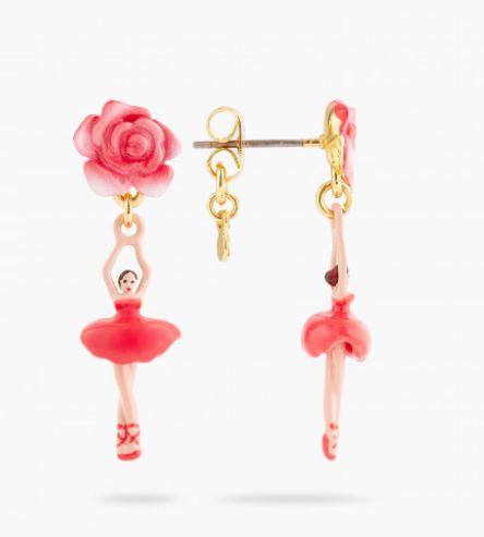 MINI PAS DE DEUX AND ROSEBUD POST EARRINGS