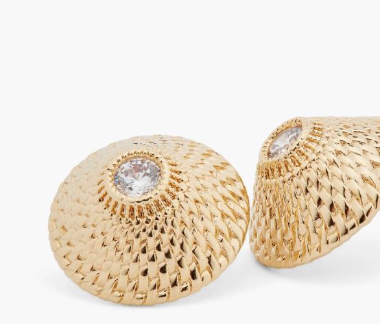 WICKERWORK DISC EARRINGS