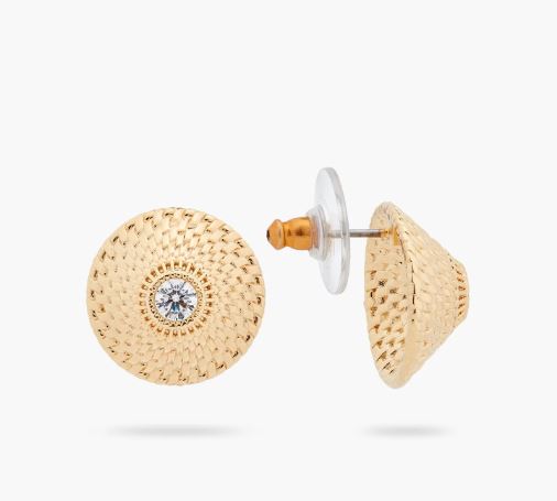 WICKERWORK DISC EARRINGS
