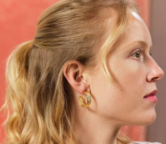 WOVEN WICKER HOOP EARRINGS