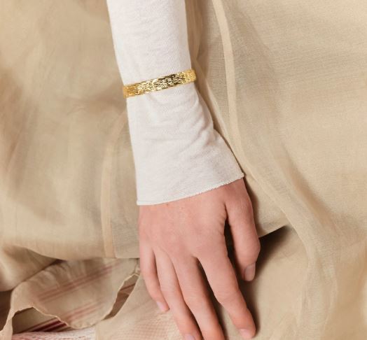 WOVEN WICKER BANGLE BRACELET