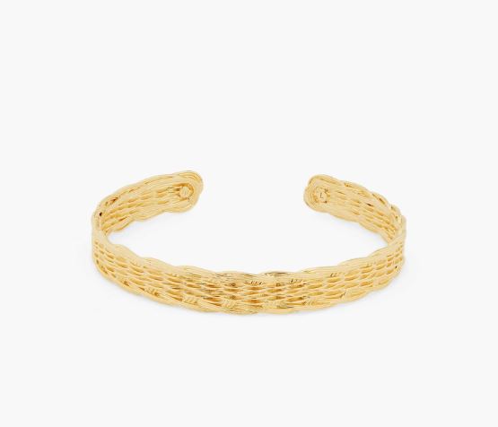WOVEN WICKER BANGLE BRACELET