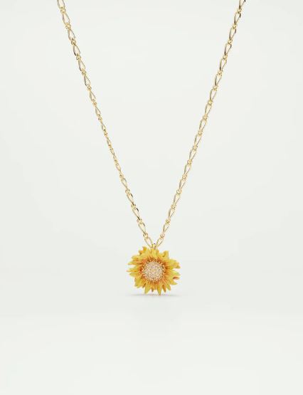 Sunflower pendant necklace