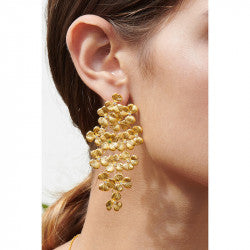 CLOVER DROP STUD EARRINGS
