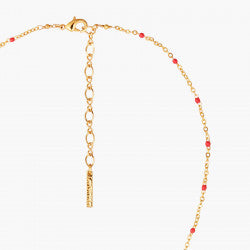 ROSE BOUQUET AND TRELLIS PENDANT NECKLACE