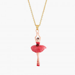 ROSE BUD BALLERINA PENDANT NECKLACE