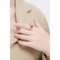 ACORN AND OAK TREE LEAVES THIN RING