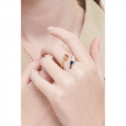 JAY AND CHESTNUT ADUSTABLE RING