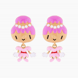 MADAM CREAM PUFF STUD EARRINGS