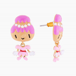 MADAM CREAM PUFF STUD EARRINGS