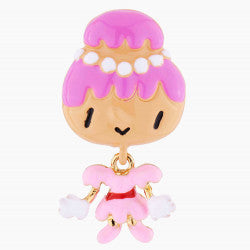 MADAM CREAM PUFF STUD EARRINGS
