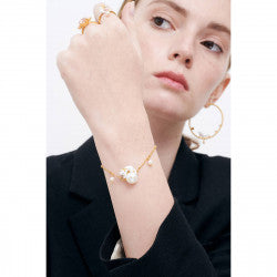 KITTY AND PEARL THIN BRACELET