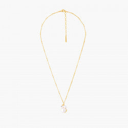 KITTY AND PEARL PENDANT NECKLACE