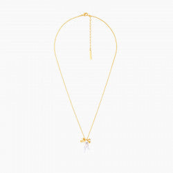 KITTY AND BOW PENDANT NECKLACE