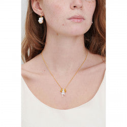 KITTY AND BOW PENDANT NECKLACE