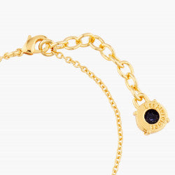 DEEP SPARKLING BLUE 5 STONES LA DIAMANTINE THIN BRACELET
