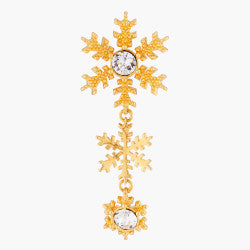 GOLDEN SNOWFLAKES STUD EARRINGS