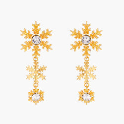 GOLDEN SNOWFLAKES STUD EARRINGS