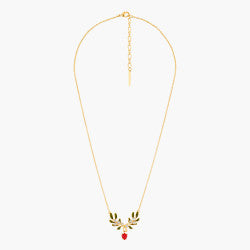 HEART MISTLETOE THIN NECKLACE