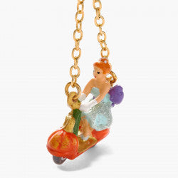 CINDERELLA AND PUMPKIN SCOOTER POST EARRINGS