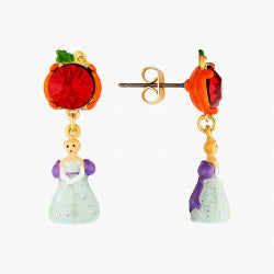CINDERELLA AND PUMKPIN POST EARRINGS