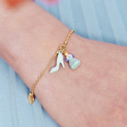 SLIPPER AND CINDERELLA THIN BRACELET