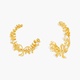 EUCALYPTUS LEAVES HOOP EARRINGS