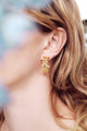Clovers and Crystals hoop earrings