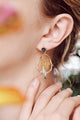Duo of Cockatiels and Rosebuds post earrings