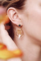 Duo of Cockatiels and Rosebuds post earrings