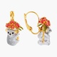 damage DUO OF KOALAS AND PINK EUCALYPTUS CLIP ON EARRINGS