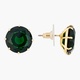 EMERALD GREEN ROUND STONE DIAMANTINE