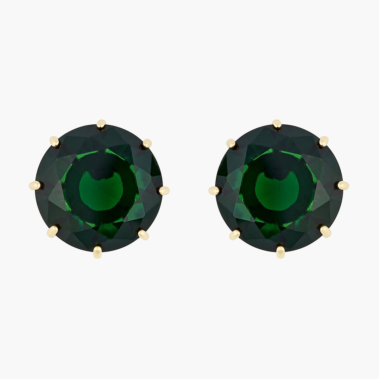 EMERALD GREEN ROUND STONE DIAMANTINE