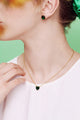Emerald Green Heart Stone Diamantine