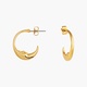 CRESCENT MOON FACE EARRINGS