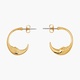 CRESCENT MOON FACE EARRINGS