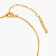 FLAMBOYANT ORCHID AND BRANCH WITH CUT CRYSTAL HEART THIN BRACELET