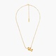 Flamboyant Orchids And Branch Pendant Necklace