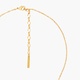 Elephant's Ear Orchid and Faceted Crystal Heart pendant necklace