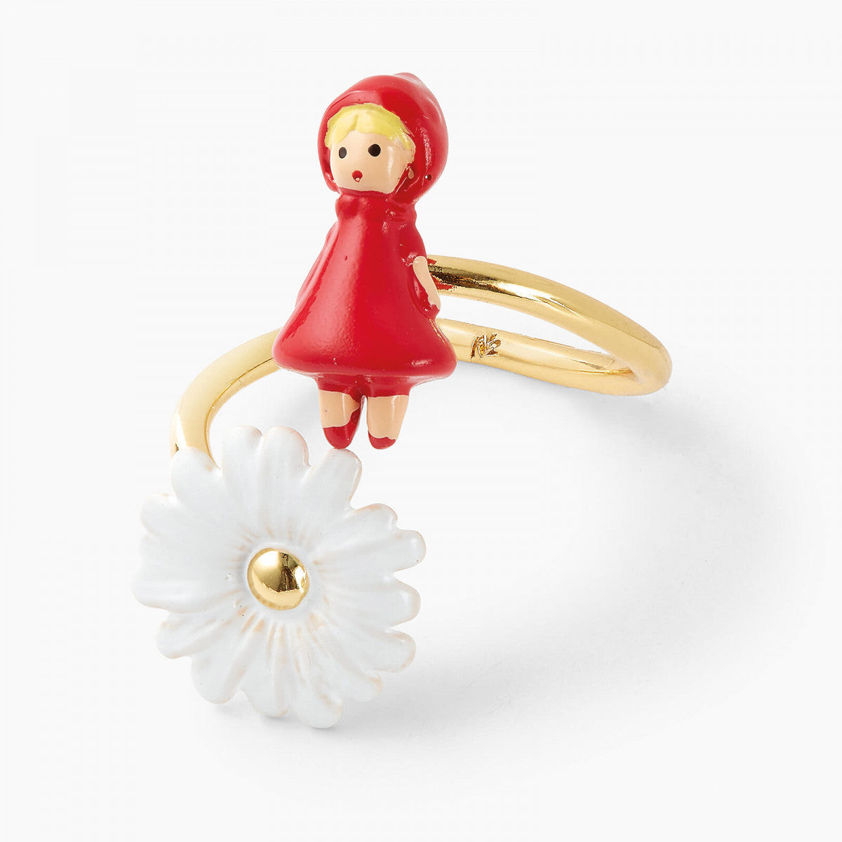 LITTLE RED RIDING HOOD AND DAISY ADJUSTABLE RING