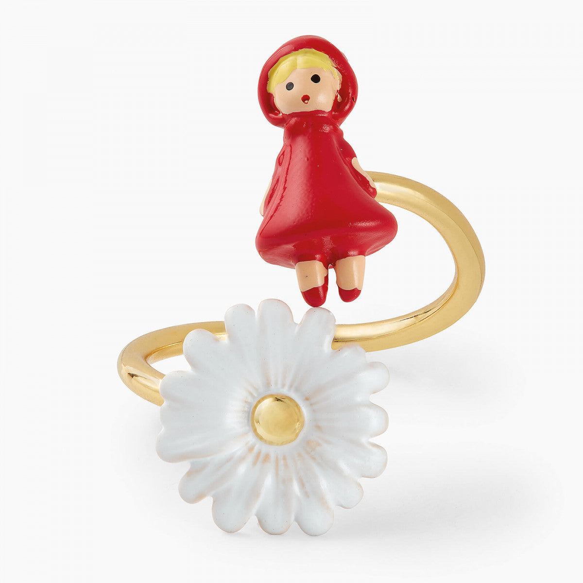 LITTLE RED RIDING HOOD AND DAISY ADJUSTABLE RING