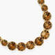 Golden brown diamantine luxurious one row bracelet