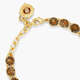 Golden brown diamantine luxurious one row bracelet