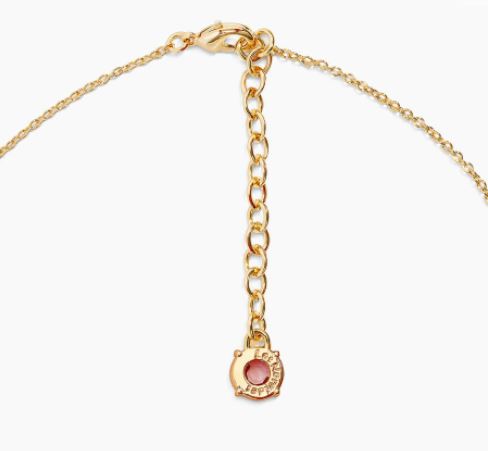 GOLDEN BROWN DIAMANTINE ROUND PENDANT NECKLACE