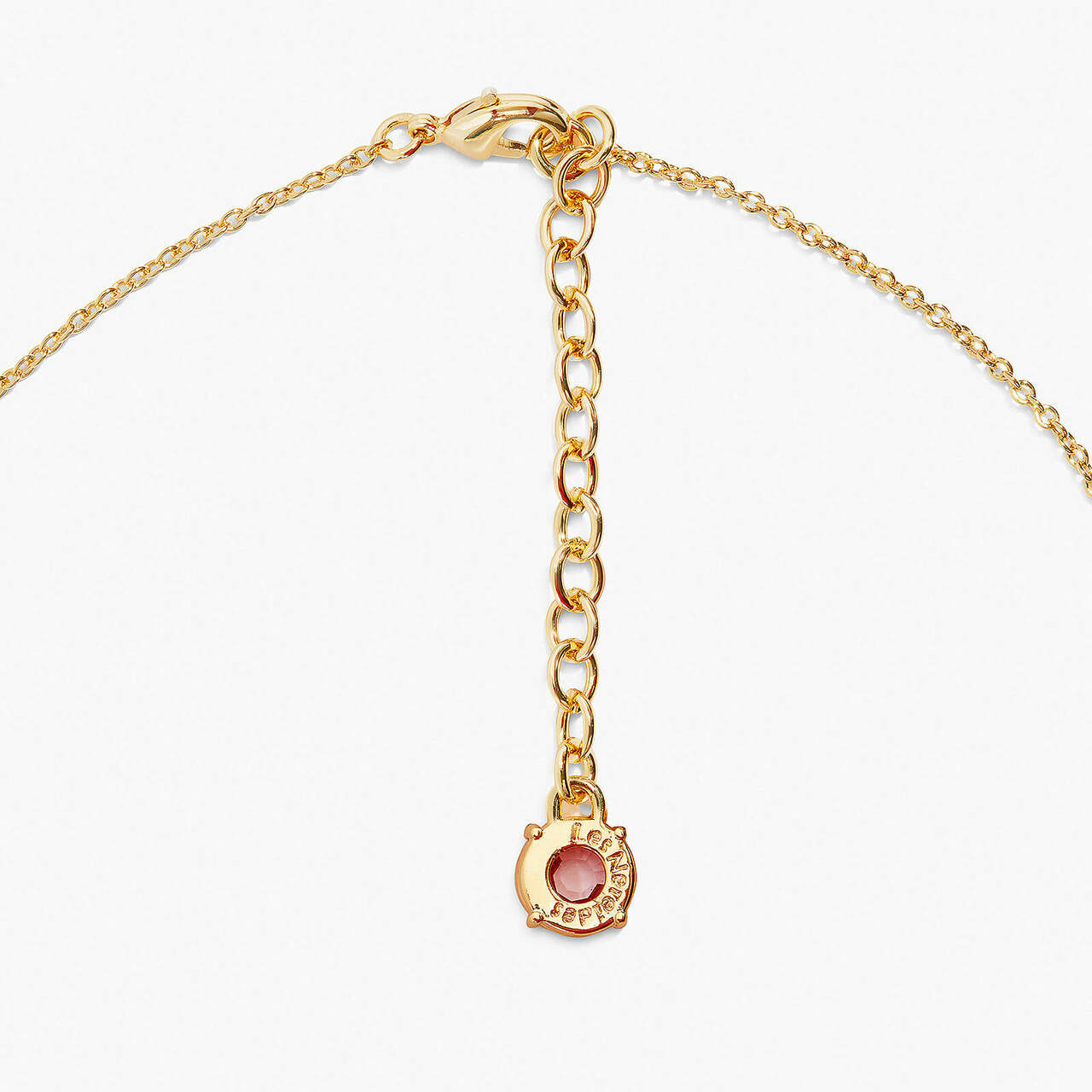 GOLDEN BROWN DIAMANTINE FINE 9 STONE NECKLACE