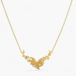 HONEYCOMBS AND BEES COLLAR NECKLACE
