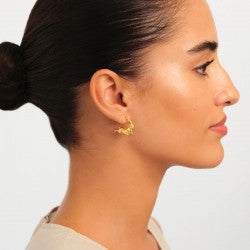 ARIES ZODIAC SIGN HOOPS EARRINGS